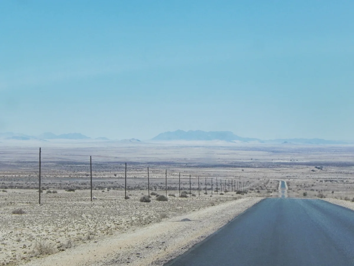 Road though the Namib desert